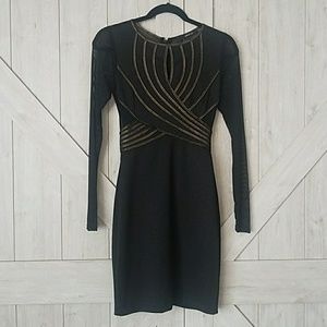 Long sleeve black dress